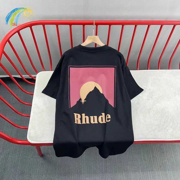 2023 new moonlight sunset printing rhude black white t-shirts men women couple lovers casual rhude tee short sleeve, White;black
2023 new moonlight sunset printing rhude black white t-shirts men women couple lovers casual rhude tee short sleeve, White;black