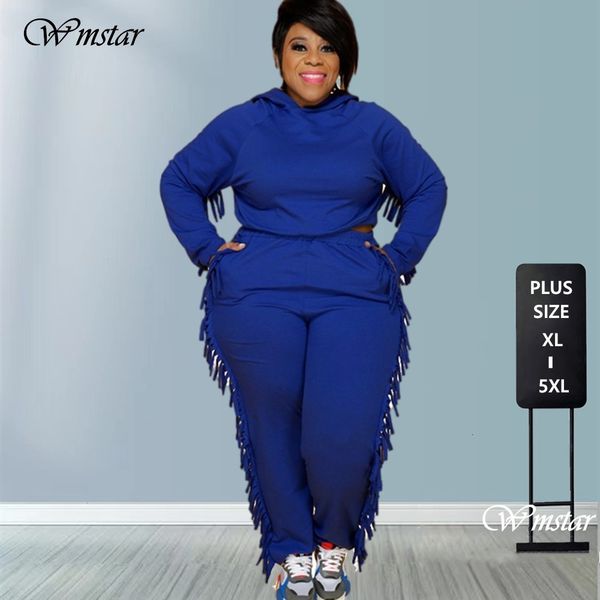 women's plus size pant fall clothing wholesale hoodie sweatsuit solid long sleeve tassel casual tracksuit two piece set drop 230809, Black
women's plus size pant fall clothing wholesale hoodie sweatsuit solid long sleeve tassel casual tracksuit two piece set drop 230809, Black