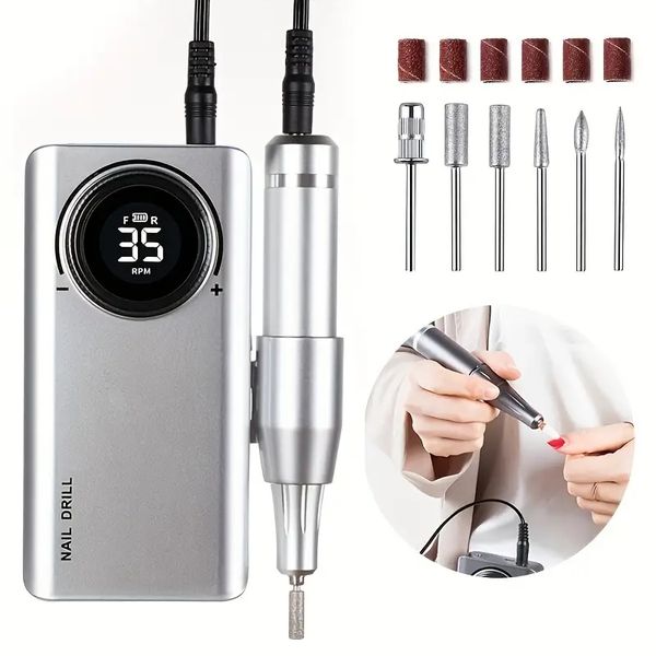 effortlessly perfect nails with professional nail drill machine - rechargeable manicure/pedicure tool for home diy or salon use
effortlessly perfect nails with professional nail drill machine - rechargeable manicure/pedicure tool for home diy or salon use