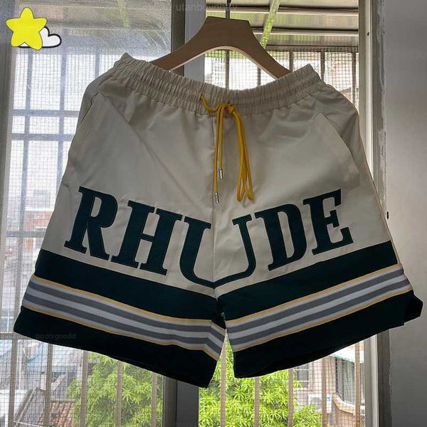 streetwear inside mesh embroidery rhude shorts men women loose green blue black ribbon striped rhude breeches, White;black
streetwear inside mesh embroidery rhude shorts men women loose green blue black ribbon striped rhude breeches, White;black