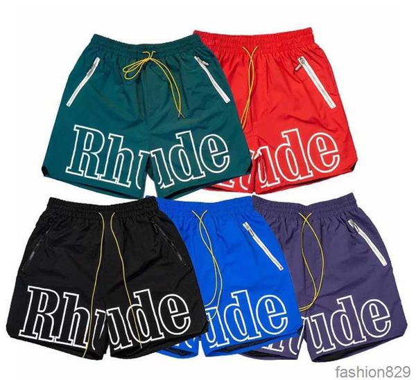 designer shorts rhude short summer fashion beach pants men's streetwear loose size five-point basketball pants, White;black
designer shorts rhude short summer fashion beach pants men's streetwear loose size five-point basketball pants, White;black