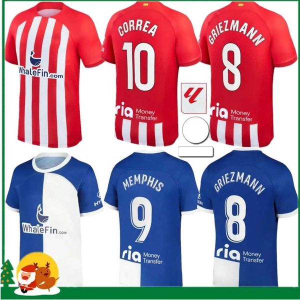 23/24 atletico madrids camisetas soccer jerseys de kids kit futbol 2023 2024 football shirt home away training player version 7 griezmann me, Black;yellow
23/24 atletico madrids camisetas soccer jerseys de kids kit futbol 2023 2024 football shirt home away training player version 7 griezmann me, Black;yellow