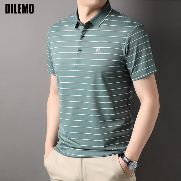 men's polos grade yarndyed process summer brand striped plain designer polo shirt short sleeve casual fashions mens clothes 230808, White;black
men's polos grade yarndyed process summer brand striped plain designer polo shirt short sleeve casual fashions mens clothes 230808, White;black
