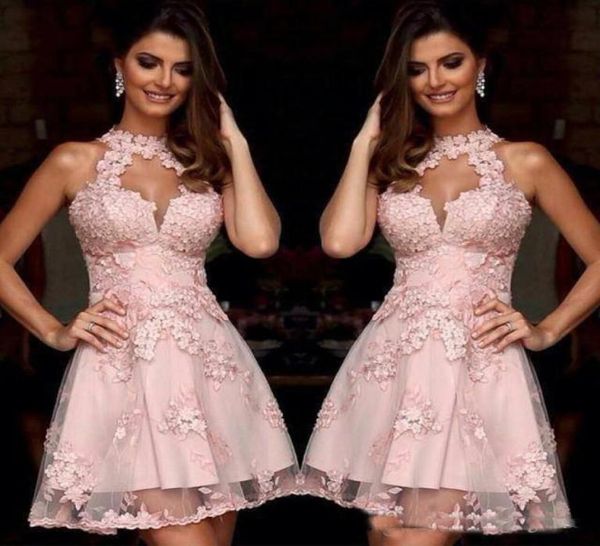 elegant pink short cocktail dresses 2019 high neck applique lace homecoming dresses sheer a line prom party gowns50558179057407, Black
elegant pink short cocktail dresses 2019 high neck applique lace homecoming dresses sheer a line prom party gowns50558179057407, Black