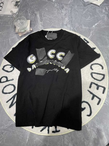 designer t shirt short sleeve for men women casual fashion edition g counter charge 11 2023 spring new paris co branded art letters printed, White;black
designer t shirt short sleeve for men women casual fashion edition g counter charge 11 2023 spring new paris co branded art letters printed, White;black