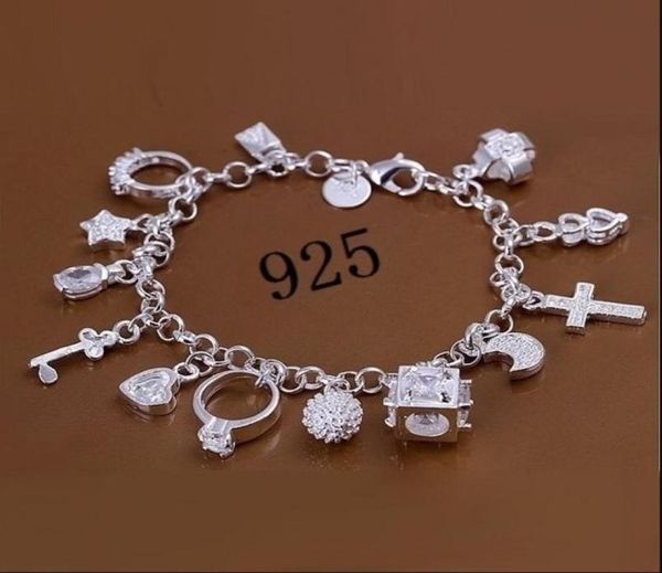 fashion jewelry 925 sterling silver moon love charm chain bracelets charms for men or women fine gift8217880, Golden;silver
fashion jewelry 925 sterling silver moon love charm chain bracelets charms for men or women fine gift8217880, Golden;silver
