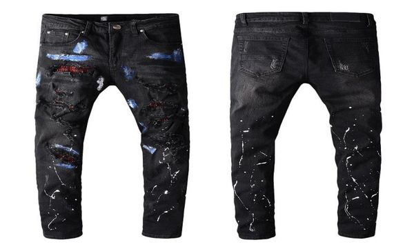 famous brand mens designer jeans men women motorcycle biker hip hop jeans mens distressed ripped black skinny jeans pants2514890, Blue
famous brand mens designer jeans men women motorcycle biker hip hop jeans mens distressed ripped black skinny jeans pants2514890, Blue