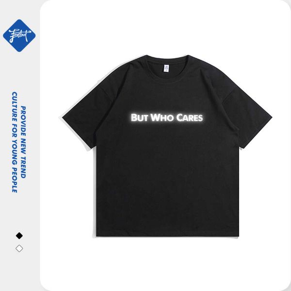 chaopai reflective colorful letter short sleeve men's t-shirt loose oversize pure cotton ins same style couple bottom, White;black
chaopai reflective colorful letter short sleeve men's t-shirt loose oversize pure cotton ins same style couple bottom, White;black