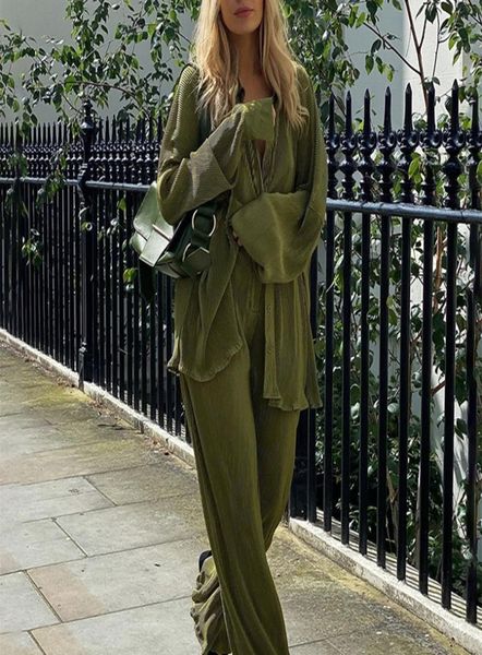 clacive elegant green pants set women autumn long sleeve blouses matching wide trousers suit loose shirts two piece pant set 220526313514, White
clacive elegant green pants set women autumn long sleeve blouses matching wide trousers suit loose shirts two piece pant set 220526313514, White