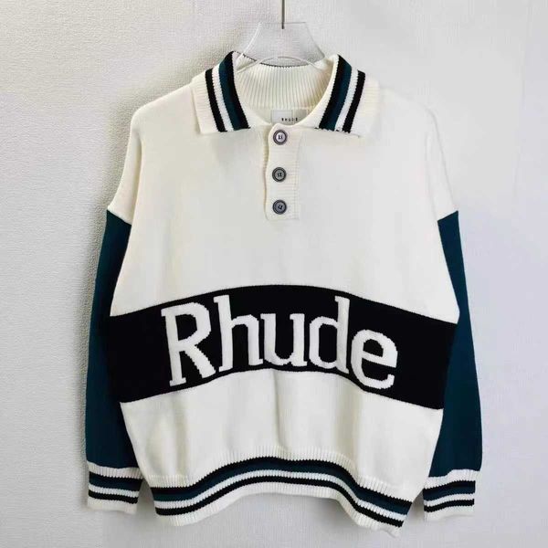 2022 winter rhude knitted letter sweater men women rhude jacquard button lapel long sleeve sweatshirts, White;black
2022 winter rhude knitted letter sweater men women rhude jacquard button lapel long sleeve sweatshirts, White;black