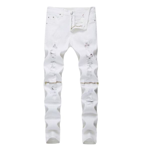 new fashion mens knee zipper ripped jeans cotton white elastic slim men motorcycle denim joggers skinny jeans7262197, Blue
new fashion mens knee zipper ripped jeans cotton white elastic slim men motorcycle denim joggers skinny jeans7262197, Blue