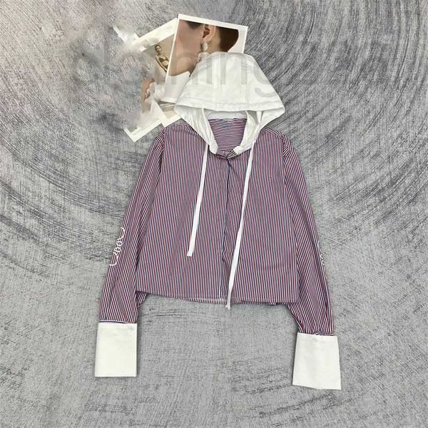 women's blouses & shirts designer 23 autumn new hat and cuffs with white splice detachable classic versatile hooded shirt bjzr
women's blouses & shirts designer 23 autumn new hat and cuffs with white splice detachable classic versatile hooded shirt bjzr