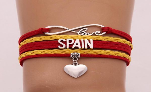 infinity love spain bracelets bangles heart charm braided leather bracelet wrist jewelry for women men drop 3284620, Golden;silver
infinity love spain bracelets bangles heart charm braided leather bracelet wrist jewelry for women men drop 3284620, Golden;silver