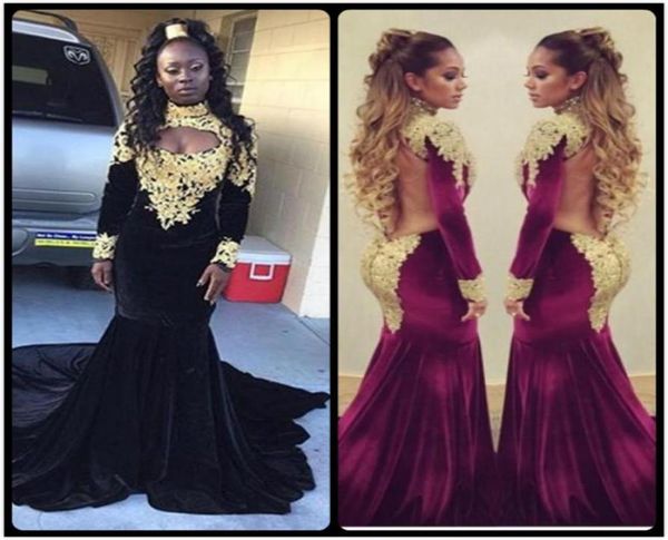 gorgeous long sleeve mermaid prom dress 2020 high neck gold lace applique floor length backless velvet african prom dresses53771322959384, Black
gorgeous long sleeve mermaid prom dress 2020 high neck gold lace applique floor length backless velvet african prom dresses53771322959384, Black