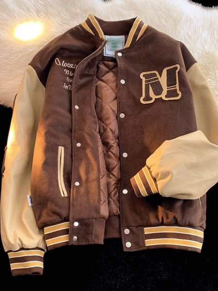 men's jackets baseball jacket thin men clothes varsity bomber brown outerwear coats hip hop windbreaker autumn man fashion 230809, Black;brown
men's jackets baseball jacket thin men clothes varsity bomber brown outerwear coats hip hop windbreaker autumn man fashion 230809, Black;brown