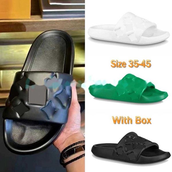 luxury paris slippers designer womens rubber slide mens waterfront embossed mule fashion women slides flat with og box summer sandals beach, Black
luxury paris slippers designer womens rubber slide mens waterfront embossed mule fashion women slides flat with og box summer sandals beach, Black