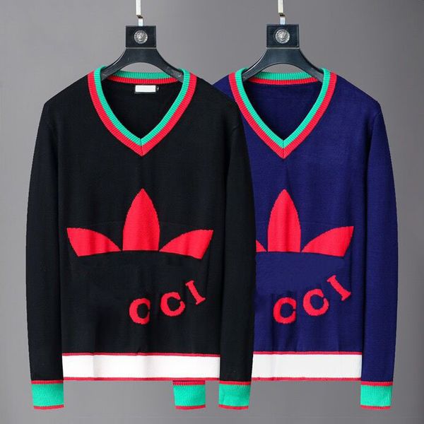 2023 autumn and winter pullover long-sleeved fashion sweater for men and women the same classic black and white sweater 13a12, Black;brown
2023 autumn and winter pullover long-sleeved fashion sweater for men and women the same classic black and white sweater 13a12, Black;brown