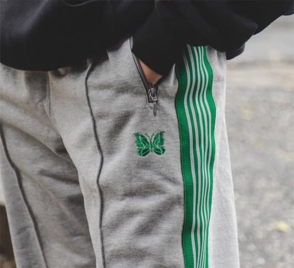 grey green pants men women 1 quality striped embroidery track pants trousers7581888, Black
grey green pants men women 1 quality striped embroidery track pants trousers7581888, Black