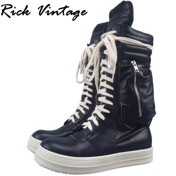 boots rick vintage men's motorcycle boots quality leather high street casual shoes thick sole round toe lace-up calf boots 230809, Black
boots rick vintage men's motorcycle boots quality leather high street casual shoes thick sole round toe lace-up calf boots 230809, Black