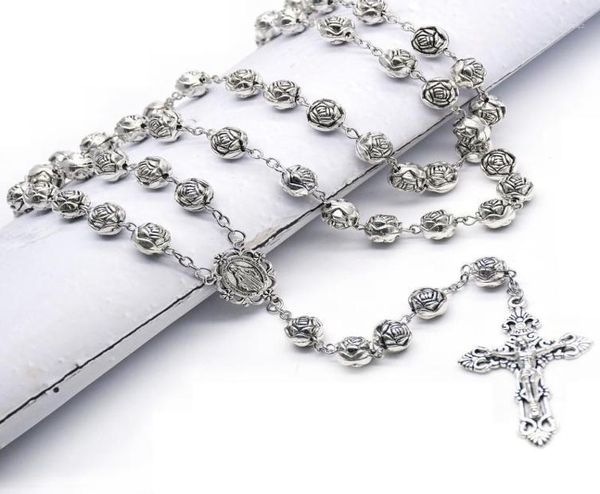 pendant necklaces 10mm rosary beads chain necklace silver color holy jesus for women girls religious christian prayer jewelry gift8110045
pendant necklaces 10mm rosary beads chain necklace silver color holy jesus for women girls religious christian prayer jewelry gift8110045