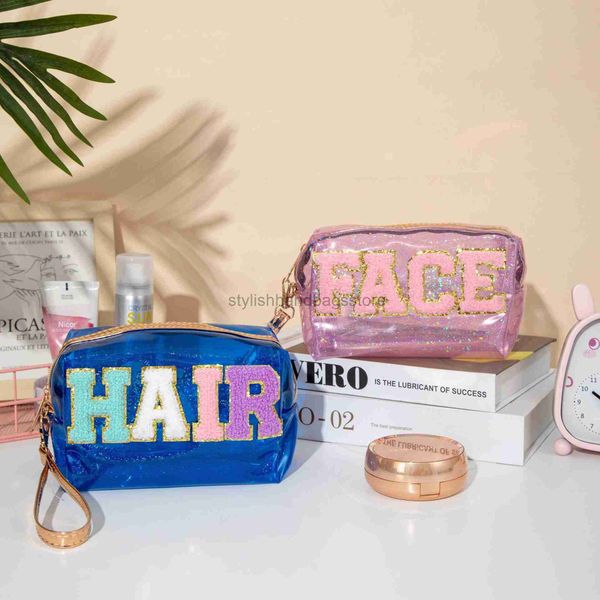 cosmetic bags cases 2023 new laser pvc makeup bag women's handheld embroidery letter sticker storage bag waterproof wash bagstylishhand
cosmetic bags cases 2023 new laser pvc makeup bag women's handheld embroidery letter sticker storage bag waterproof wash bagstylishhand