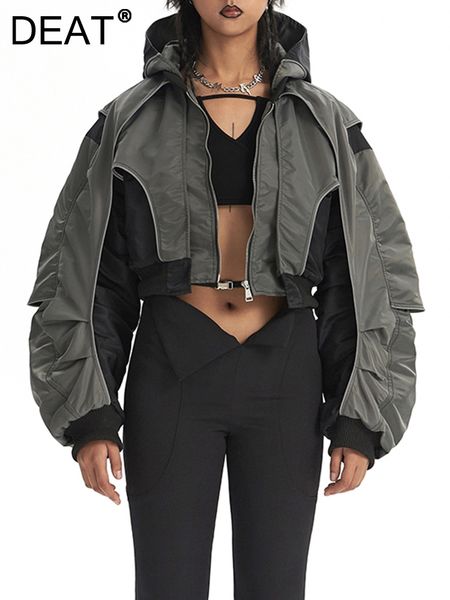 womens jackets deat fashion hooded contrasting colors reflective splicing pile up sleeves overwear coat autumn 7ab042 230808, Black;brown
womens jackets deat fashion hooded contrasting colors reflective splicing pile up sleeves overwear coat autumn 7ab042 230808, Black;brown