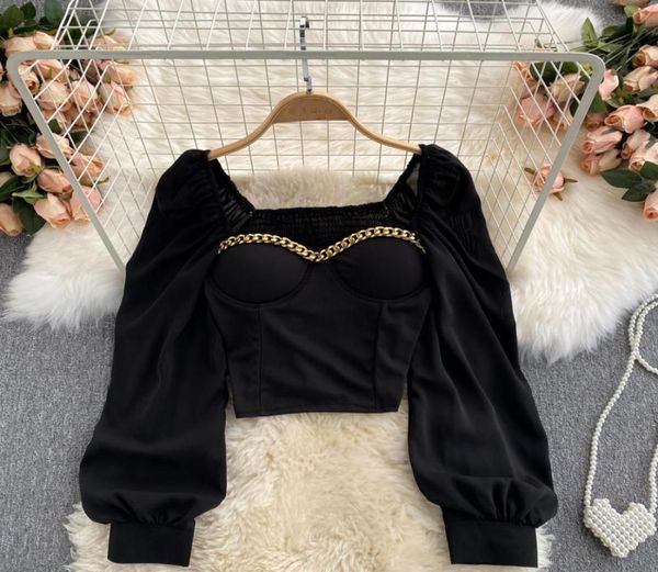autumn women sweaters blackwhite blouse square collar lantern long sleeve short female elegant party shirt female blusa3157544, White;black
autumn women sweaters blackwhite blouse square collar lantern long sleeve short female elegant party shirt female blusa3157544, White;black