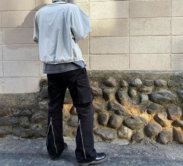 men039s pants divethru high street trousers multipocket cargo men retro zipper vibe women microflare overalls casual s6796032, Black
men039s pants divethru high street trousers multipocket cargo men retro zipper vibe women microflare overalls casual s6796032, Black