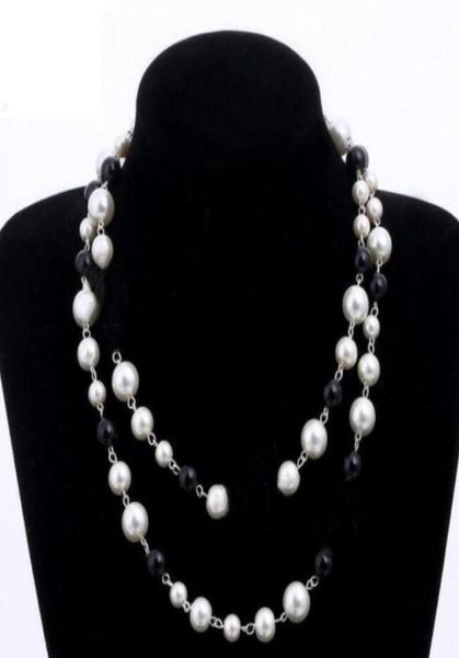 designer jewelry necklace elegant women black and white pearl sweater chain paris fashion diamond necklaces wedding jewelrys acces4475287, Silver
designer jewelry necklace elegant women black and white pearl sweater chain paris fashion diamond necklaces wedding jewelrys acces4475287, Silver