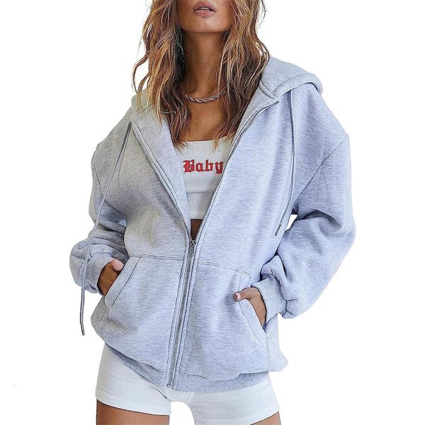 women's hoodies sweatshirts womens zip up y2k hoodies long sleeve fall oversized casual sweatshirts fleece jacket with pockets 230808, Black
women's hoodies sweatshirts womens zip up y2k hoodies long sleeve fall oversized casual sweatshirts fleece jacket with pockets 230808, Black