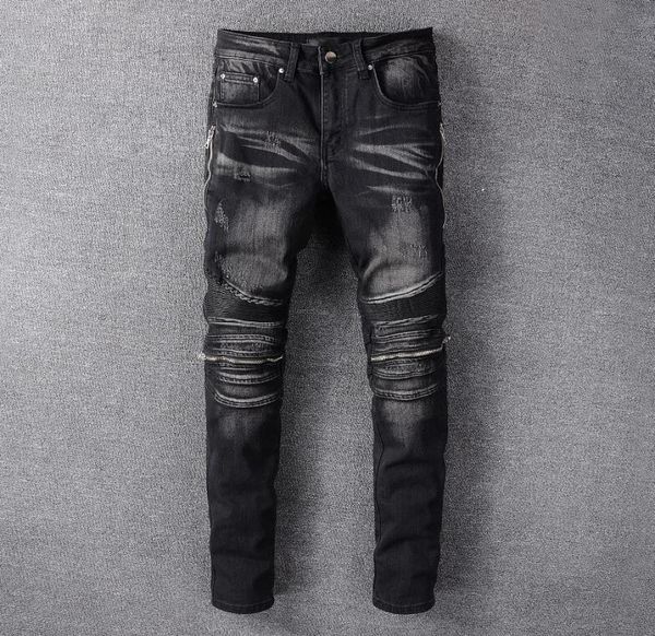mens zipper hole biker jeans slim fit denim pants fashion designer hip hop black long trousers size 28408669234, Blue
mens zipper hole biker jeans slim fit denim pants fashion designer hip hop black long trousers size 28408669234, Blue