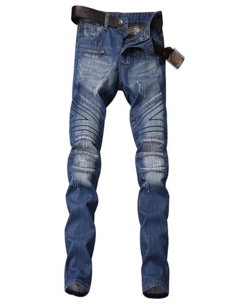 classic blue jeans pants men fashion leisure distrressed stretch locomotive pants straight skinny for all season4327050
classic blue jeans pants men fashion leisure distrressed stretch locomotive pants straight skinny for all season4327050