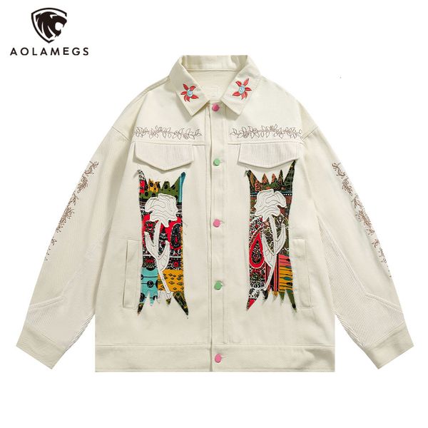 mens jackets streetwear jacket harajuku flowers floral patchwork embroidery shirt casual hip hop fashion high street coats 230809, Black;brown
mens jackets streetwear jacket harajuku flowers floral patchwork embroidery shirt casual hip hop fashion high street coats 230809, Black;brown