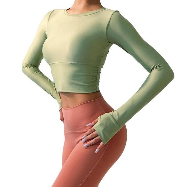 yoga outfits women shirt with chest pad long sleeve nudity smooth fabric gym elastic tight workout running tshirt crop 782069, White;red
yoga outfits women shirt with chest pad long sleeve nudity smooth fabric gym elastic tight workout running tshirt crop 782069, White;red