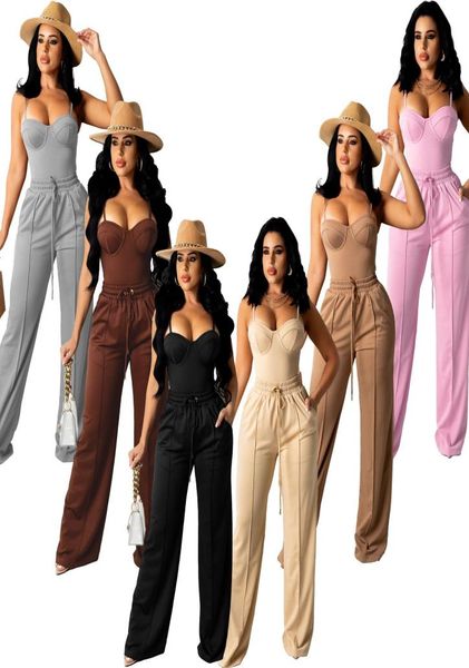 women039s two piece pants women039s halter vest drawstring stereoscopic wide leg suit7589295, White
women039s two piece pants women039s halter vest drawstring stereoscopic wide leg suit7589295, White