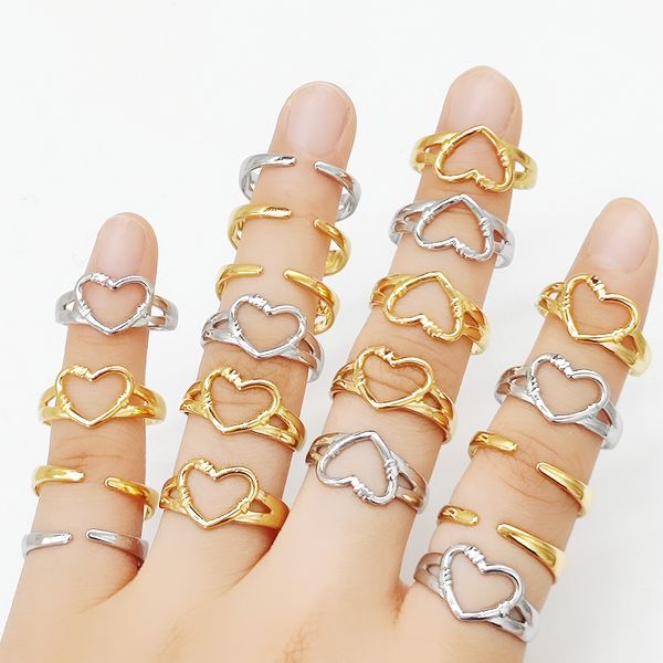 10pcs/lot woman fashion jewelry trendy heart stainless steel oil pressure ring engagement party gift charm accessory wholesale, Slivery;golden
10pcs/lot woman fashion jewelry trendy heart stainless steel oil pressure ring engagement party gift charm accessory wholesale, Slivery;golden