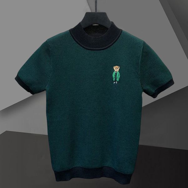 men's sweaters european bear pattern print knitted t-shirt summer short sleeve casual t-shirt social club outfits o-neck tees 230808, White;black
men's sweaters european bear pattern print knitted t-shirt summer short sleeve casual t-shirt social club outfits o-neck tees 230808, White;black