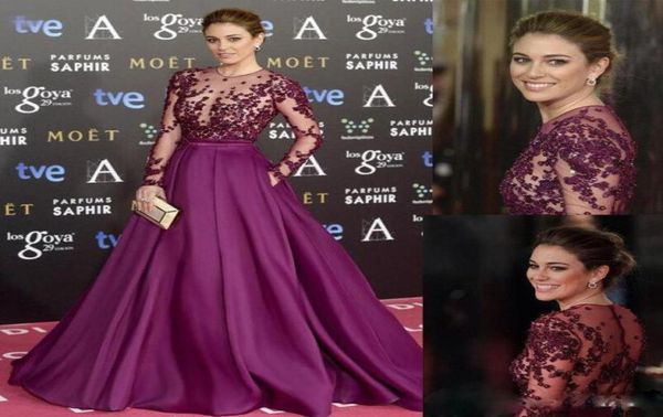 purple a line evening dresses long sleeves sheer jewel neck celebrity dresses for red carpet with beaded appliques formal evening 1121322, Black;red
purple a line evening dresses long sleeves sheer jewel neck celebrity dresses for red carpet with beaded appliques formal evening 1121322, Black;red