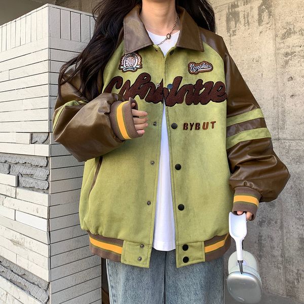 womens jackets spring and autumn women american letter embroidery ins trendy baseball jacket couple retro goth 230808, Black;brown
womens jackets spring and autumn women american letter embroidery ins trendy baseball jacket couple retro goth 230808, Black;brown