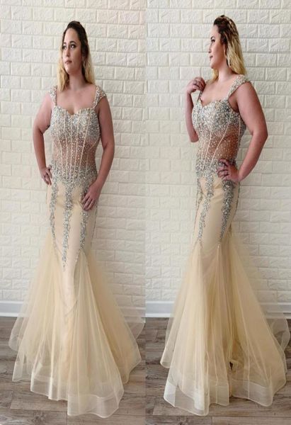 popular champagne mermaid evening prom dresses plus size cap short sleeves crystal bodice see through formal party dress custom ma3382803, Black;red
popular champagne mermaid evening prom dresses plus size cap short sleeves crystal bodice see through formal party dress custom ma3382803, Black;red