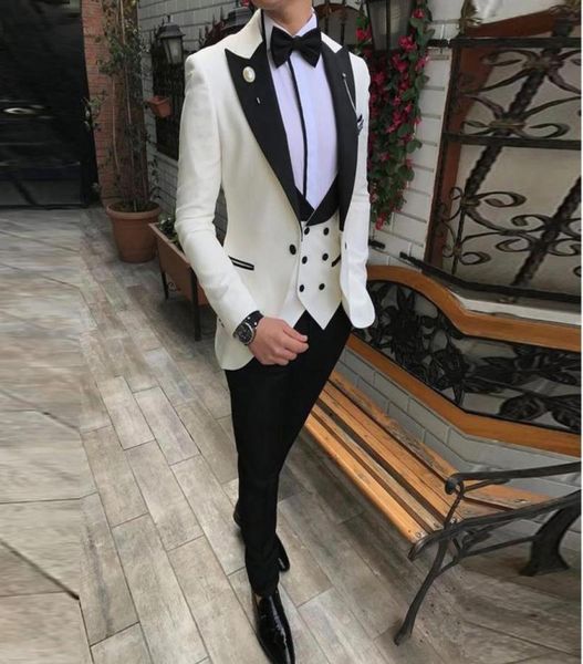 men 3 pieces slim fit business suits groom champagne noble grey white tuxedos for formal wedding suit blazerpantsvest8806116, White;black
men 3 pieces slim fit business suits groom champagne noble grey white tuxedos for formal wedding suit blazerpantsvest8806116, White;black