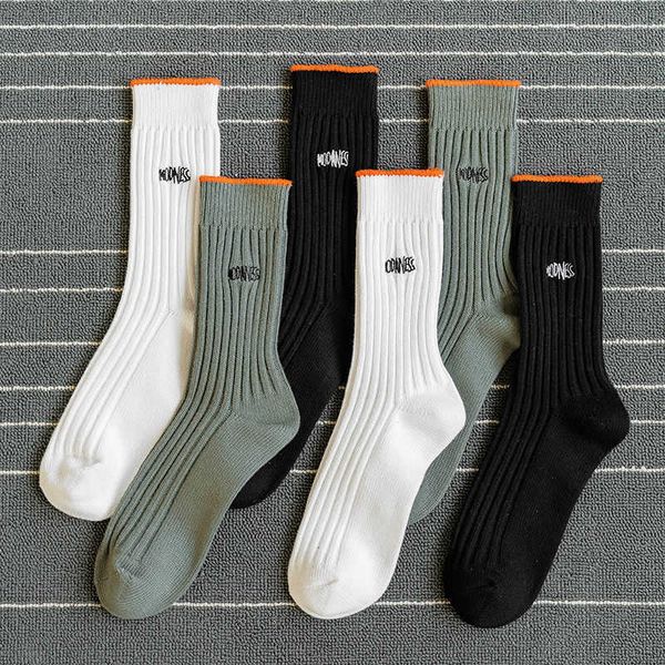 yu wenle's same style socks for men and women in korean edition solid color medium tube fashion embroidery pile socks for autumn and wi, Black
yu wenle's same style socks for men and women in korean edition solid color medium tube fashion embroidery pile socks for autumn and wi, Black