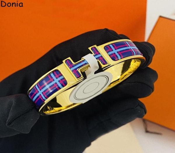 donia jewelry luxury bangle european and american fashion classic enamel pattern letter titanium steel bracelet designer gift with4528951, Black
donia jewelry luxury bangle european and american fashion classic enamel pattern letter titanium steel bracelet designer gift with4528951, Black