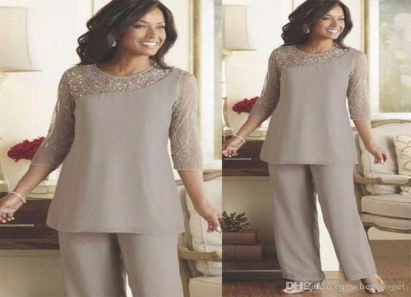 2019 silver mother of the bride groom pants suits plus size beaded 34 long sleeves chiffon formal women weddings guest pant4068007, Black;red
2019 silver mother of the bride groom pants suits plus size beaded 34 long sleeves chiffon formal women weddings guest pant4068007, Black;red