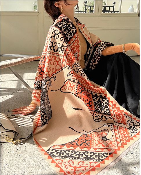 2023 new arrived brand men scarf cashmere winter scarves long size male warmer women's horse steed totemprinting wool bufanda 65x190cm, Blue;gray
2023 new arrived brand men scarf cashmere winter scarves long size male warmer women's horse steed totemprinting wool bufanda 65x190cm, Blue;gray