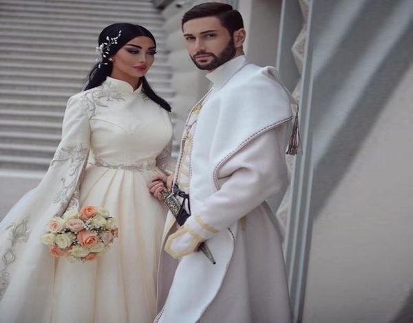 brilliant ball gown muslim wedding dresses with long sleeve high neck appliques abric dubai vestido de noiva wedding gowns long tr2219552, White
brilliant ball gown muslim wedding dresses with long sleeve high neck appliques abric dubai vestido de noiva wedding gowns long tr2219552, White