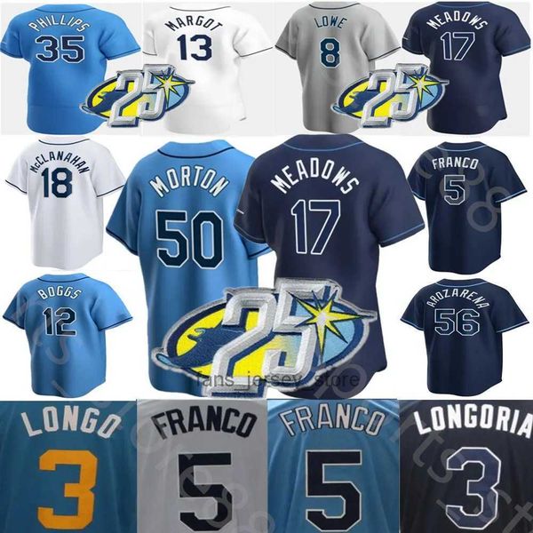 2023 custom s-4xl 25th patch baseball jersey wander franco randy arozarena wade boggs shane mcclanahan tyler glasnow brandon lowe shane baz, Blue;black
2023 custom s-4xl 25th patch baseball jersey wander franco randy arozarena wade boggs shane mcclanahan tyler glasnow brandon lowe shane baz, Blue;black