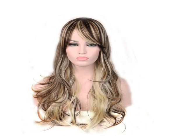woodfestival blonde ombre wig curly long synthetic hair fashion natural wigs fiber brown mixed color for white women4323292, Black
woodfestival blonde ombre wig curly long synthetic hair fashion natural wigs fiber brown mixed color for white women4323292, Black