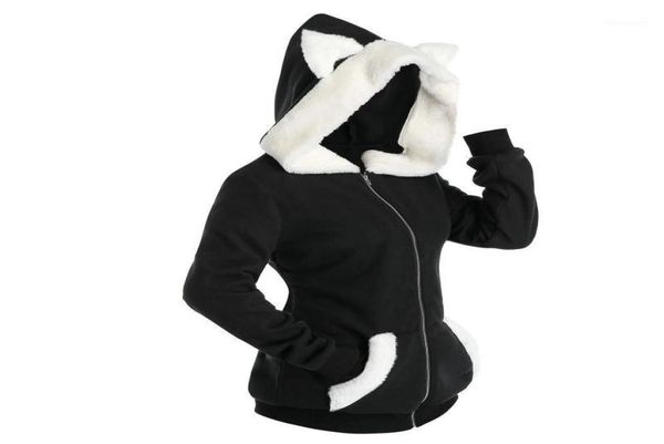 women's jackets psh cat ear hooded jacket coat streetwear female winter long sleeve womens outerwear fashion casual sweatshirt zipper32, Black;brown
women's jackets psh cat ear hooded jacket coat streetwear female winter long sleeve womens outerwear fashion casual sweatshirt zipper32, Black;brown