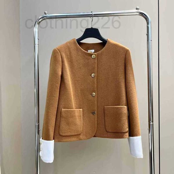 women's jackets designer 2023 early autumn new commuter style elegant and contrast color rollover sleeves metal buckle wool coat 69kv, Black;brown
women's jackets designer 2023 early autumn new commuter style elegant and contrast color rollover sleeves metal buckle wool coat 69kv, Black;brown